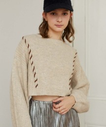 archives | アルパカタッチ配色ステッチニット(ニット/セーター)