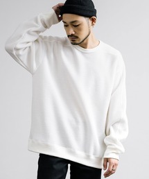 Audience（オーディエンス）の「Upscape Audience アップスケープオーディエンス 日本製 国産 ウールビックワッフルクルーネックニットソー AUD6570（ニット/セーター・メンズ）」