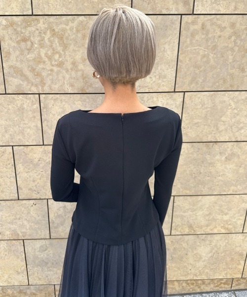 JENNE（ジェンヌ）の「美バストラインカットソー（Tシャツ/カットソー・レディース・ブラック/レッド/ホワイト・SMALL/MEDIUM/LARGE）」の10枚目の写真