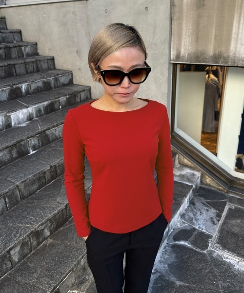 JENNE（ジェンヌ）の「美バストラインカットソー（Tシャツ/カットソー・レディース・ブラック/レッド/ホワイト・SMALL/MEDIUM/LARGE）」の20枚目の写真