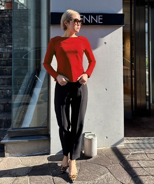 JENNE（ジェンヌ）の「美バストラインカットソー（Tシャツ/カットソー・レディース・ブラック/レッド/ホワイト・SMALL/MEDIUM/LARGE）」の22枚目の写真