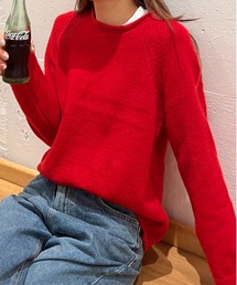 Uネック ニット セーター