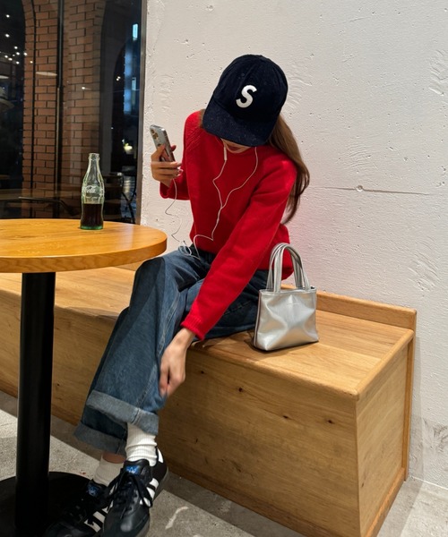 Sorriso（ソリッソ）の「Uネック ニット セーター（ニット/セーター・レディース・レッド・FREE）」の10枚目の写真