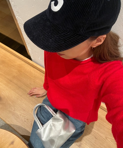 Sorriso（ソリッソ）の「Uネック ニット セーター（ニット/セーター・レディース・レッド・FREE）」の13枚目の写真