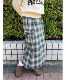 WC | チェックカーゴロングスカート(スカート)