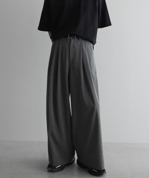 loose basic tuck wide buggy PT / ルーズベーシックタック