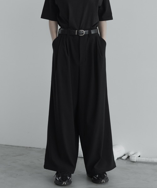パンツ loose basic tuck wide buggy PT loose basic tuck wide buggy PT / ルーズベーシックタック