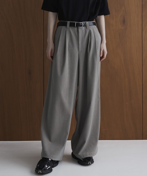 remer（リメール）の「loose basic tuck wide buggy PT / ルーズ