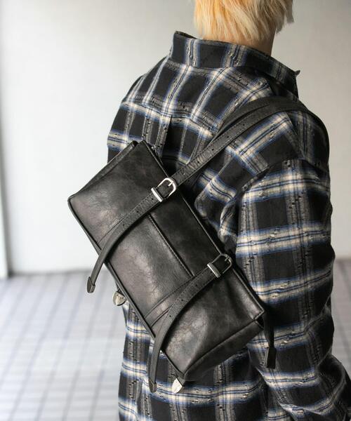 SENSE OF PLACE by URBAN RESEARCH（センスオブプレイスバイアーバンリサーチ）の「FLスクエアボストンバッグ（ボストンバッグ・メンズ・ブラウン/グレー/ブラック・ONE）」の10枚目の写真