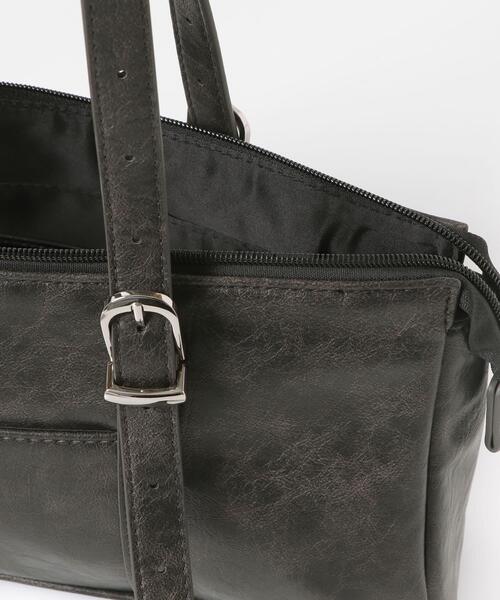 SENSE OF PLACE by URBAN RESEARCH（センスオブプレイスバイアーバンリサーチ）の「FLスクエアボストンバッグ（ボストンバッグ・メンズ・ブラウン/グレー/ブラック・ONE）」の8枚目の写真