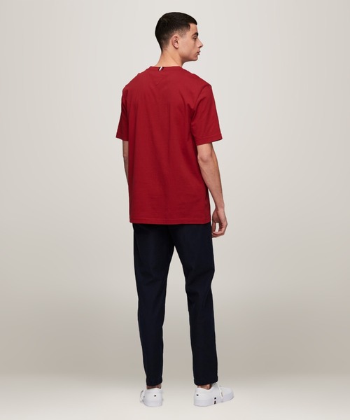 TOMMY HILFIGER（トミーヒルフィガー）の「モノタイプボックスTシャツ（Tシャツ/カットソー・メンズ・ネイビー/レッド・SMALL/MEDIUM/X-LARGE）」の5枚目の写真
