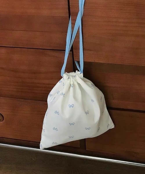 seajapan sea シー　リバーシブル巾着　バッグ　drawer yori CE'E_SE'E(シーシー) / リボングリッター巾着バック (バッグ