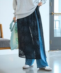 coen | メッシュラップスカート(スカート)