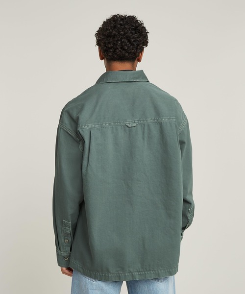 G-STAR(ジースター)の「BOXY FIT SHIRT/オーバーサイズツイルシャツ/シャツジャケット(シャツ/ブラウス・メンズ・グリーン系その他・LARGE/MEDIUM/SMALL/X-LARGE)」の2枚目の写真