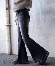 WEGO | WEGO/【24年秋冬新作】ローライズスーパーフレアデニムパンツ(デニムパンツ)