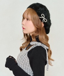 apres jour（アプレジュール）の「【apres jour×ARIAZ】パールリボン付きベレー帽（ハンチング/ベレー帽）」