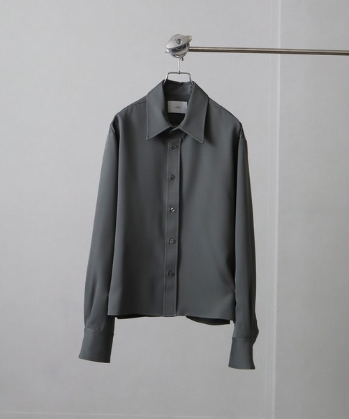 welise(ウェライズ)の「【welise/ウェライズ】リッチドレープスムース ショート長袖シャツ(シャツ/ブラウス・メンズ・ホワイト/ダークネイビー/ブラック系その他/ワイン/ダークグレー/ライトグレー/チャコールグレー・S/M/L)」の5枚目の写真