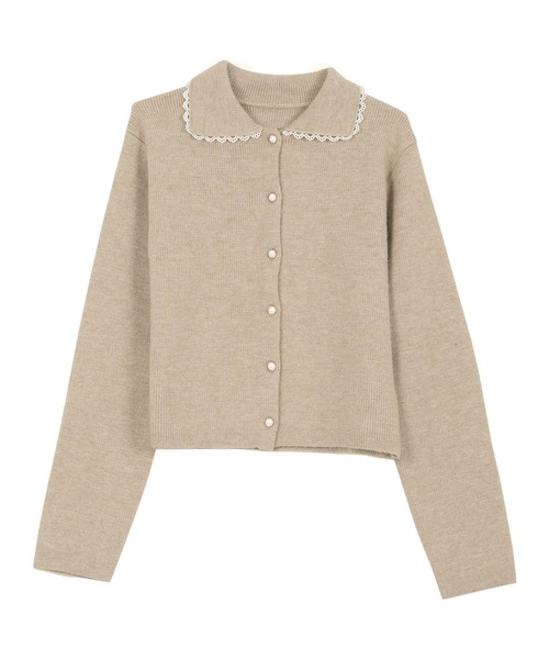 Vintage〈襟付き ニットカーディガン 80s ロカビリー ウール 日本製