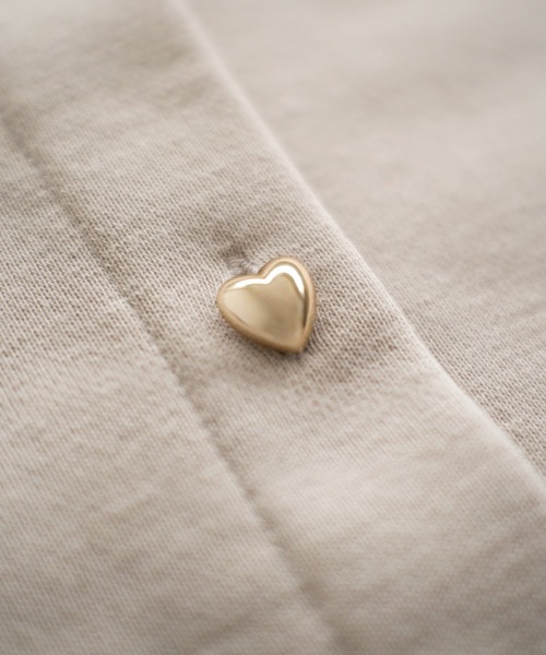 pairmanon（ペアマノン）の「【軽やかスウェット】裏毛 ハートボタン 長袖 カーディガン（カーディガン/ボレロ・キッズ・ベージュ/ブラック/アイボリー・150/110/130/90/140/120/100）」の22枚目の写真