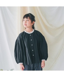 エヌエイチティー 配色ギャザーブラウス