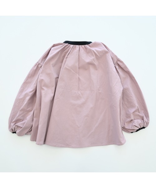 NHT（エヌエイチティー）の「エヌエイチティー 配色ギャザーブラウス（シャツ/ブラウス・キッズ・ラベンダー/アイボリー/ブラック・120cm/130cm/140cm/150cm/160cm/110cm）」の16枚目の写真