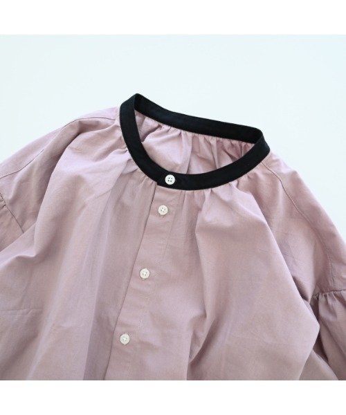 NHT（エヌエイチティー）の「エヌエイチティー 配色ギャザーブラウス（シャツ/ブラウス・キッズ・ラベンダー/アイボリー/ブラック・120cm/130cm/140cm/150cm/160cm/110cm）」の22枚目の写真