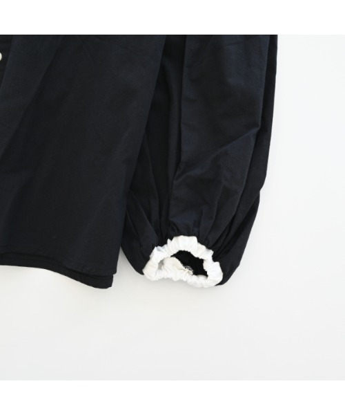 NHT（エヌエイチティー）の「エヌエイチティー 配色ギャザーブラウス（シャツ/ブラウス・キッズ・ラベンダー/アイボリー/ブラック・120cm/130cm/140cm/150cm/160cm/110cm）」の17枚目の写真