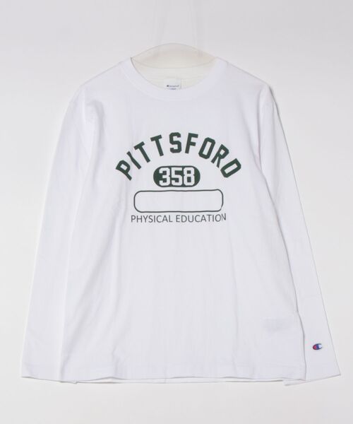 Champion(チャンピオン)の「【Champion/チャンピオン】USAコットン100% プリントロンT(Tシャツ/カットソー・メンズ・ブラック/ホワイト/グレー・LARGE/X-LARGE/MEDIUM)」の1枚目の写真