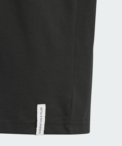 adidas（アディダス）の「エッセンシャルズ プラス レギュラーフィット スリーストライプス 長袖Tシャツ キッズ / ロンT / アディダス adidas（Tシャツ/カットソー・キッズ・ブラック・120/110/160/150/140/130）」の4枚目の写真