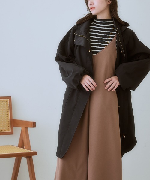 SMILE LAND（スマイルランド）の「＜大きいサイズ＞ ボトルネックリブニットプルオーバー（ニット/セーター・レディース・オフホワイト/ブラック/ワイン/ネイビー/ブラック系・LL/3L/4L/5L/L）」の14枚目の写真