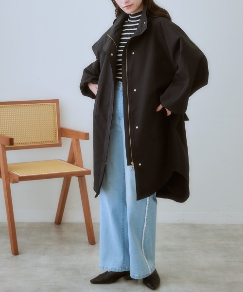 SMILE LAND（スマイルランド）の「＜大きいサイズ＞ ボトルネックリブニットプルオーバー（ニット/セーター・レディース・オフホワイト/ブラック/ワイン/ネイビー/ブラック系・LL/3L/4L/5L/L）」の15枚目の写真