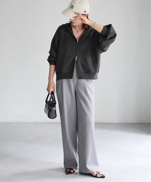 セール】エンボスロゴダブルジップパーカー（パーカー）｜Riberry