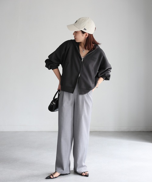 セール】エンボスロゴダブルジップパーカー（パーカー