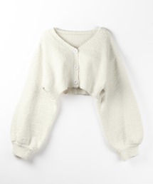me+em select（ミームセレクト）の「【 セットアップ可能 】マシュマロタッチショートカーディガン ／ marshmallow touch short cardigan（ルームウェア/パジャマ）」