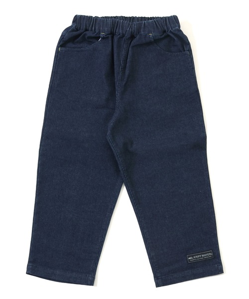 KRIFF MAYER Kid's Collection(クリフメイヤーキッズコレクション)の「ハイメッシュデニムクロップド(デニムパンツ・キッズ・ダークブルー/ライトブルー・120/130/140/150/160/170)」の2枚目の写真