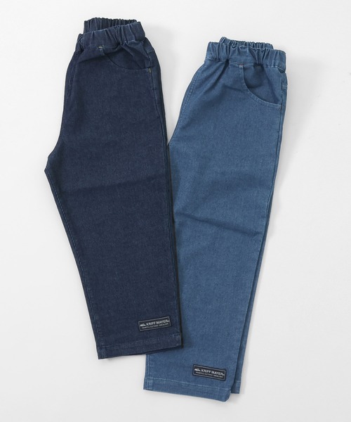 KRIFF MAYER Kid's Collection(クリフメイヤーキッズコレクション)の「ハイメッシュデニムクロップド(デニムパンツ・キッズ・ダークブルー/ライトブルー・120/130/140/150/160/170)」の10枚目の写真