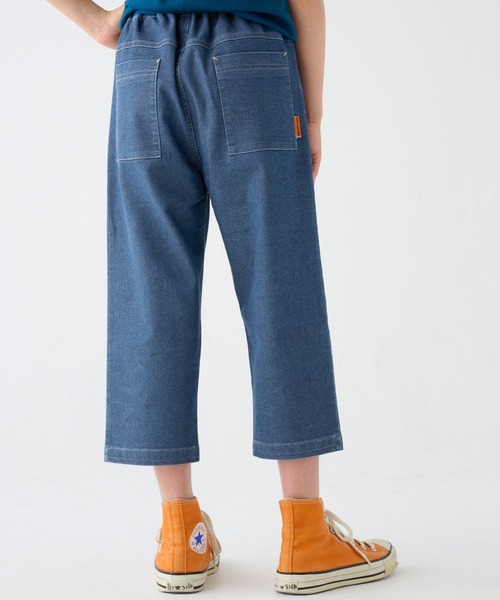 KRIFF MAYER Kid's Collection(クリフメイヤーキッズコレクション)の「ハイメッシュデニムクロップド(デニムパンツ・キッズ・ダークブルー/ライトブルー・120/130/140/150/160/170)」の9枚目の写真