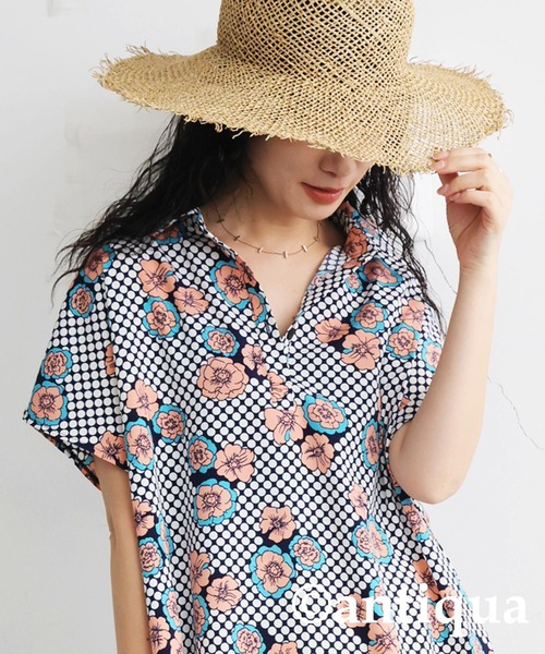 antiqua(アンティカ)の「フラワードットワンピース(ワンピース・レディース・マルチ・ONESIZE)」の6枚目の写真