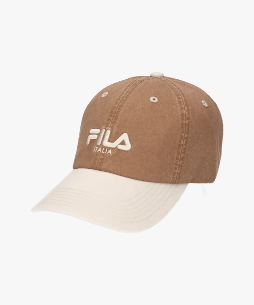 FILA（フィラ）の「FILA  2 TONE 6P CAP / フィラ（キャップ・レディース・ブラウン/ピンク/ダークグレー/ワイン・57~59cm）」の5枚目の写真