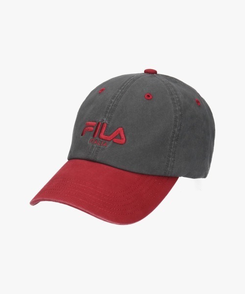 FILA（フィラ）の「FILA  2 TONE 6P CAP / フィラ（キャップ・レディース・ブラウン/ピンク/ダークグレー/ワイン・57~59cm）」の7枚目の写真