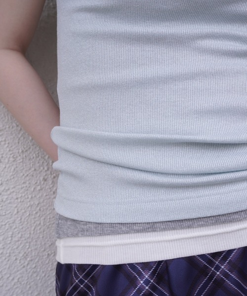 G.V.G.V.(ジーヴィージーヴィー)の「GLITTER RIB TANK TOP(タンクトップ・レディース・ブルー/シルバー・ONE SIZE)」の13枚目の写真