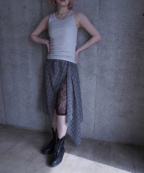 G.V.G.V.(ジーヴィージーヴィー)の「GLITTER RIB TANK TOP(タンクトップ・レディース・ブルー/シルバー・ONE SIZE)」の19枚目の写真