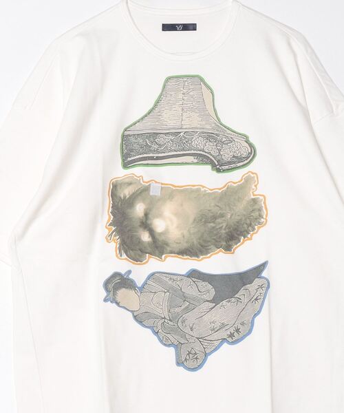 ohta（オータ）の「【ohta】 white suzu T（Tシャツ/カットソー・メンズ・ブラック/ホワイト・1）」の4枚目の写真