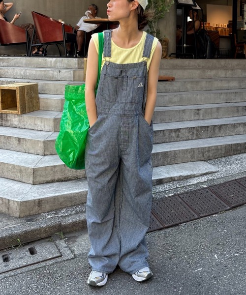 GEVACO（ゲバコ）の「【GEVACO】10ozデニムオーバーオール（サロペット/オーバーオール・レディース・ネイビー/ブルー/ホワイト・LARGE/MEDIUM/SMALL）」の3枚目の写真