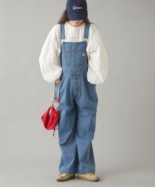 GEVACO（ゲバコ）の「【GEVACO】10ozデニムオーバーオール（サロペット/オーバーオール・レディース・ネイビー/ブルー/ホワイト・LARGE/MEDIUM/SMALL）」の4枚目の写真