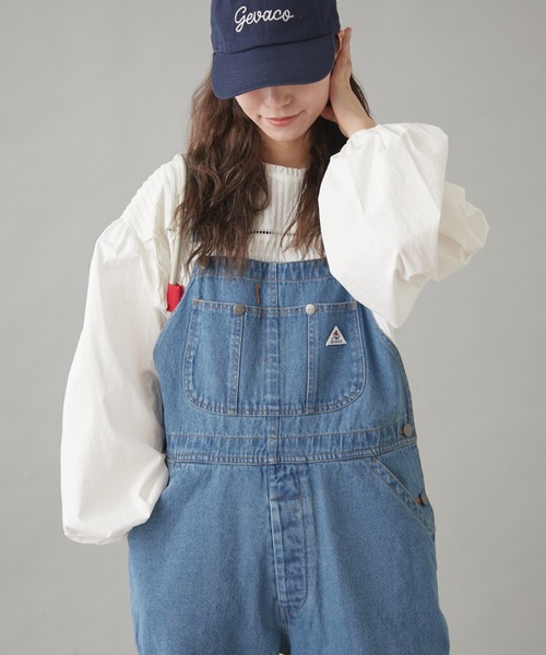 GEVACO（ゲバコ）の「【GEVACO】10ozデニムオーバーオール（サロペット/オーバーオール・レディース・ネイビー/ブルー/ホワイト・LARGE/MEDIUM/SMALL）」の11枚目の写真