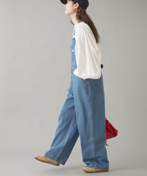 GEVACO（ゲバコ）の「【GEVACO】10ozデニムオーバーオール（サロペット/オーバーオール・レディース・ネイビー/ブルー/ホワイト・LARGE/MEDIUM/SMALL）」の7枚目の写真