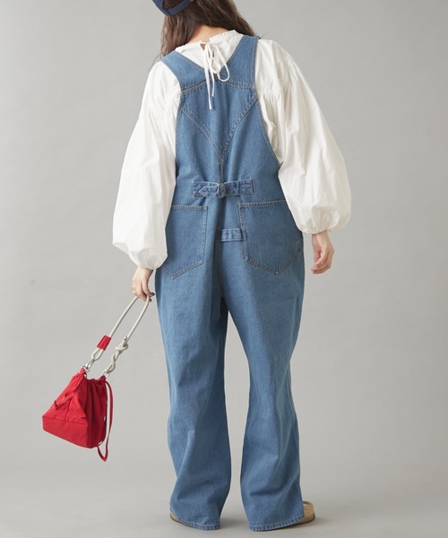 GEVACO（ゲバコ）の「【GEVACO】10ozデニムオーバーオール（サロペット/オーバーオール・レディース・ネイビー/ブルー/ホワイト・LARGE/MEDIUM/SMALL）」の8枚目の写真