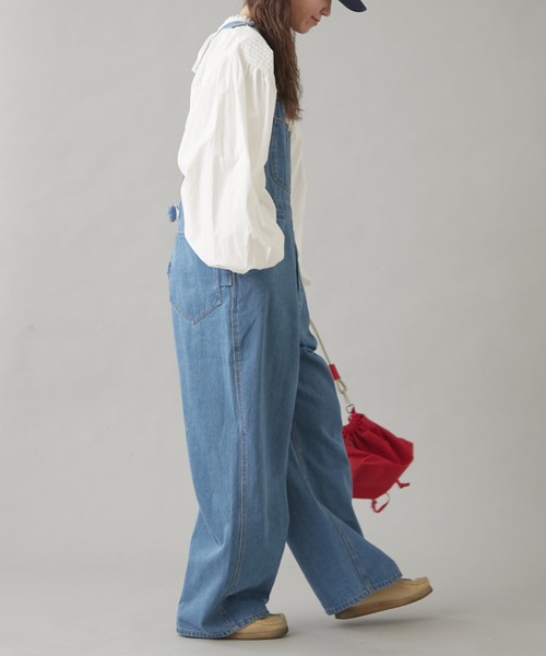 GEVACO（ゲバコ）の「【GEVACO】10ozデニムオーバーオール（サロペット/オーバーオール・レディース・ネイビー/ブルー/ホワイト・LARGE/MEDIUM/SMALL）」の9枚目の写真