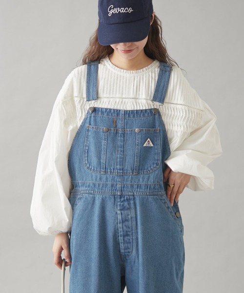GEVACO（ゲバコ）の「【GEVACO】10ozデニムオーバーオール（サロペット/オーバーオール・レディース・ネイビー/ブルー/ホワイト・LARGE/MEDIUM/SMALL）」の12枚目の写真